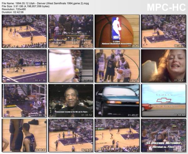 12.may 1994	Utah - Denver (West Semifinals 1994,game 2)   104-94