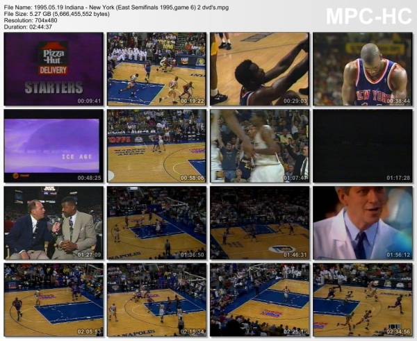 19.may 1995	Indiana - New York (East Semifinals 1995,game 6)   82-92