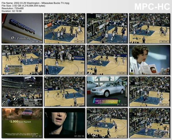 29.march 2002	Washington - Milwaukee   107-98