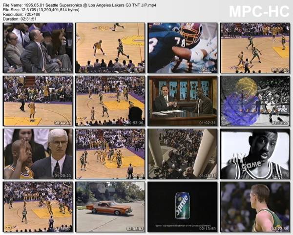 1.may 1995	Lakers - Seattle (West 1st Round 1995,game 3)   105-101
