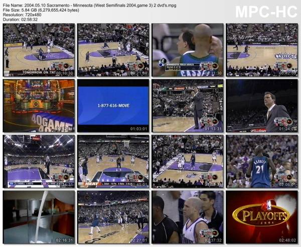 10.may 2004	Sacramento - Minnesota (West Semifinals 2004,game 3)   113-114 (OT)