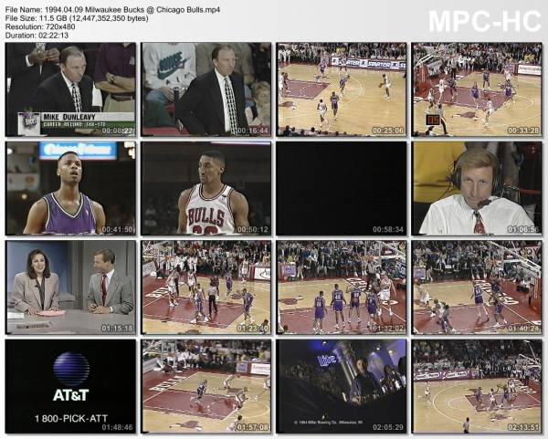 9.april 1994	Chicago - Milwaukee   125-99