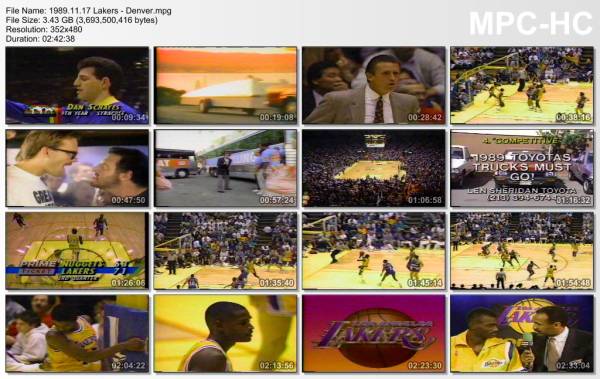17.november 1989	Lakers - Denver   119-105