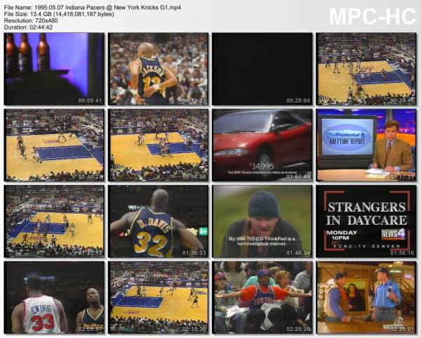 7.may 1995	New York - Indiana (East Semifinals 1995,game 1)   105-107