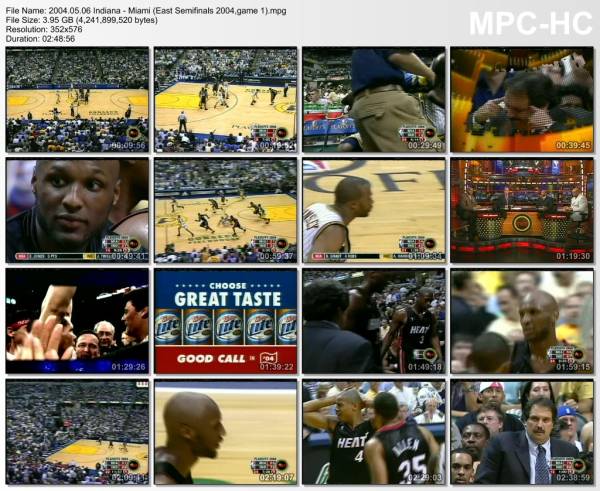 6.may 2004	Indiana - Miami (East Semifinals 2004,game 1)   94-81