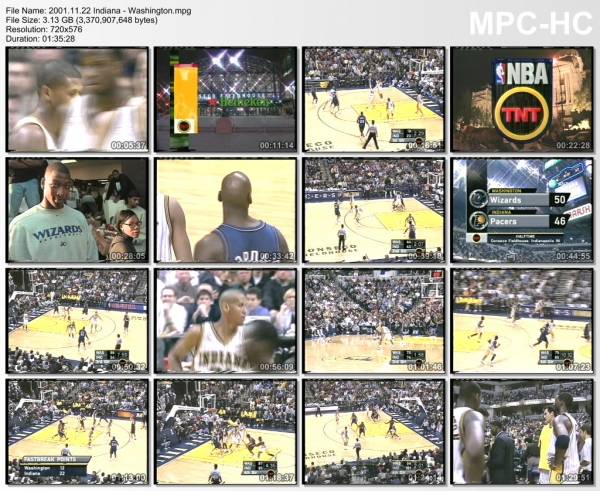 22.november 2001	Indiana &ndash; Washington   110-103