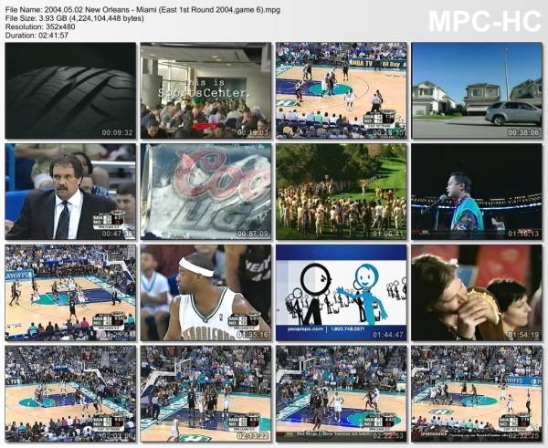 2.may 2004	New Orleans - Miami (East 1st Round 2004,game 6)   89-83