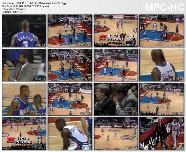 10.december 1993	Detroit - Milwaukee   88-90