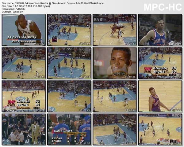 4.april 1993	San Antonio - New York   103-108 (OT)