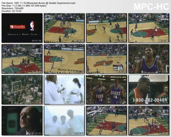 16.november 1997	Seattle - Milwaukee   119-99