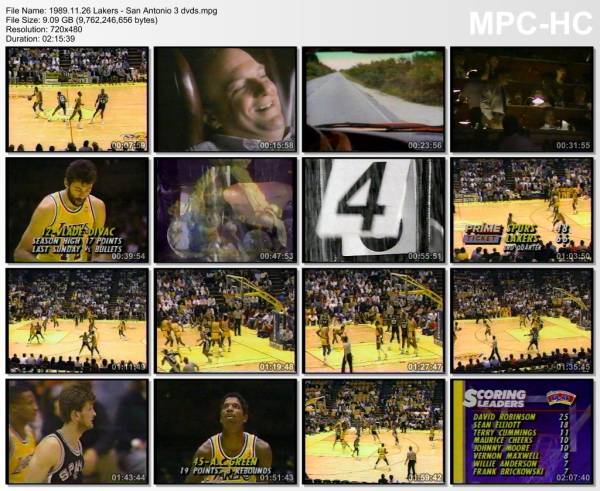 26.november 1989	Lakers - San Antonio   132-112