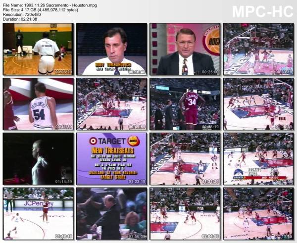 26.november 1993	Sacramento - Houston   89-92
