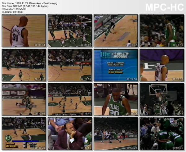 27.november 1993	Milwaukee - Boston   89-85