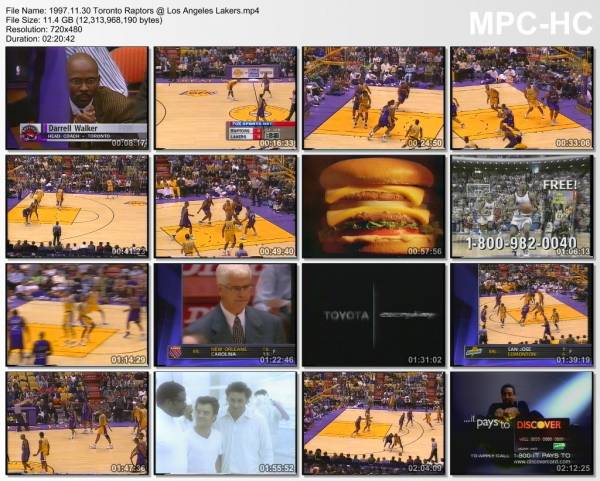 30.november 1997	Lakers - Toronto   105-99