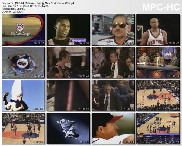 28.april 1998	New York - Miami (East 1st Round 1998,game 3)   85-91