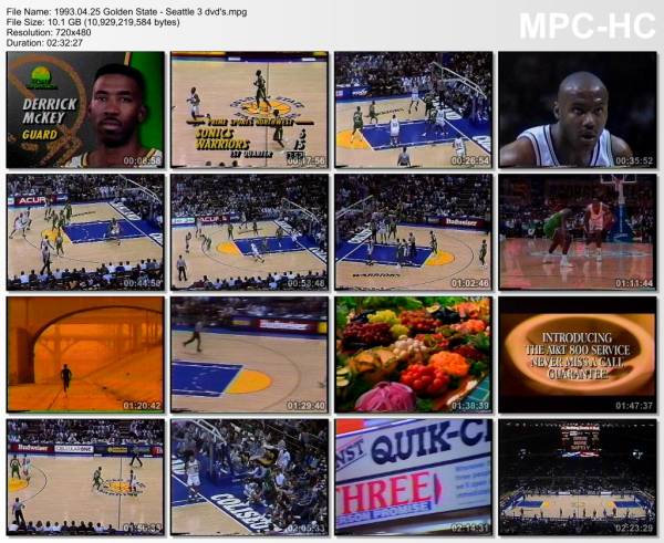 25.april 1993	Golden State - Seattle   119-109