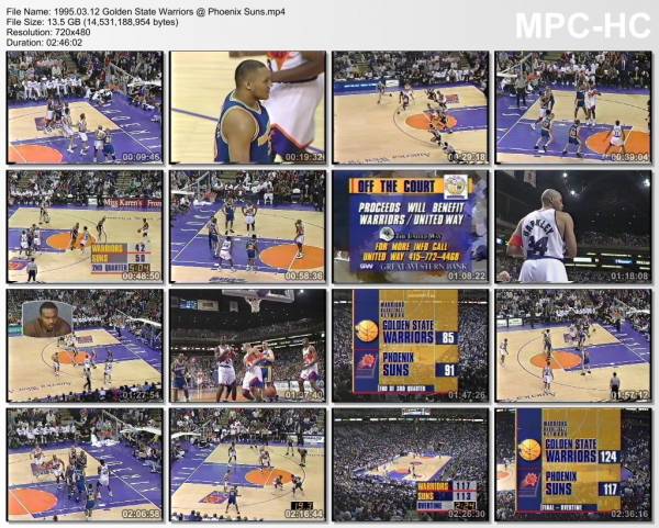 12.march 1995	Phoenix - Golden State   117-124 (OT)