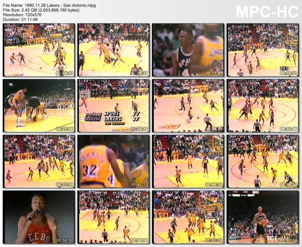 28.november 1990	Lakers - San Antonio   97-80