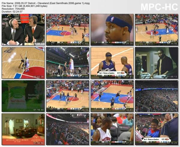 7.may 2006	Detroit - Cleveland (East Semifinals 2006,game 1)   113-86