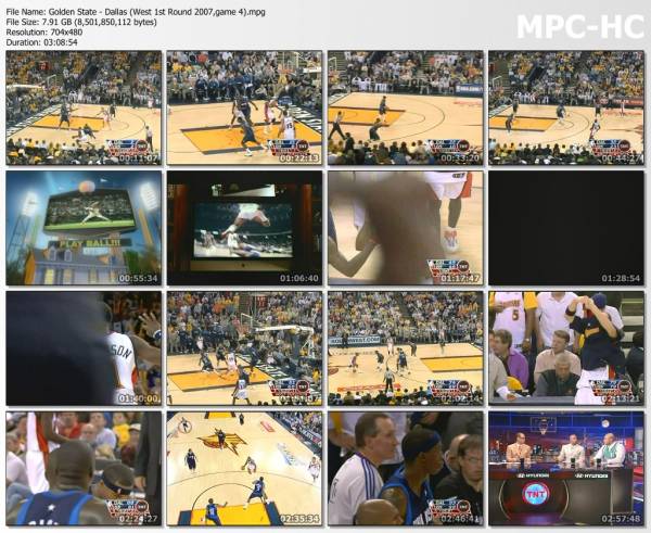 29.april 2007	Golden State - Dallas (West 1st Round 2007,game 4)   103-99