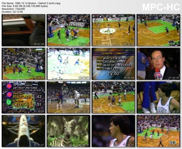 14.december 1990	Boston - Detroit   108-100