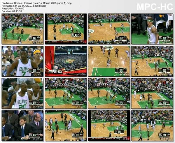 23.april 2005	Boston - Indiana (East 1st Round 2005,game 1)   102-82