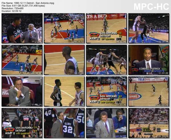 11.december 1990	Detroit - San Antonio   86-95