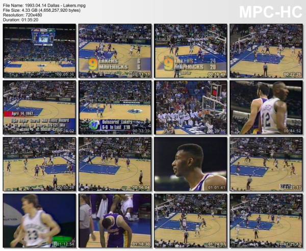 14.april 1993	Dallas - Lakers   99-112