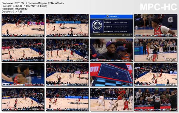 19.march 2026	New Orleans - Clippers   105-99