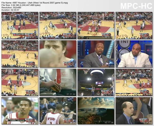 30.april 2007	Houston - Utah (West 1st Round 2007,game 5)   96-92