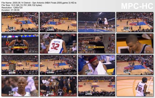 14.jun 2005	Detroit - San Antonio (NBA Finals 2005,game 3)   96-79