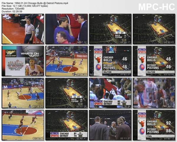 24.january 1994	Detroit - Chicago   86-92
