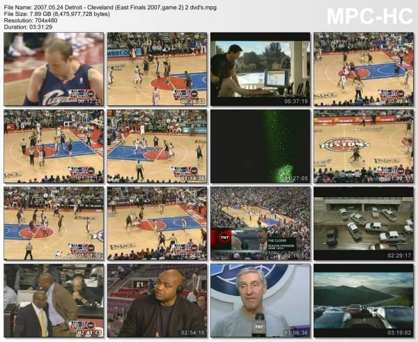 24.may 2007	Detroit - Cleveland (East Finals 2007,game 2)   79-76