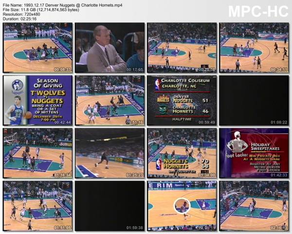 17.december 1993	Charlotte - Denver   99-96