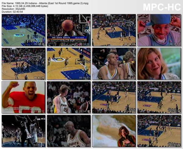 29.april 1995	Indiana - Atlanta (East 1st Round 1995,game 2)   105-97