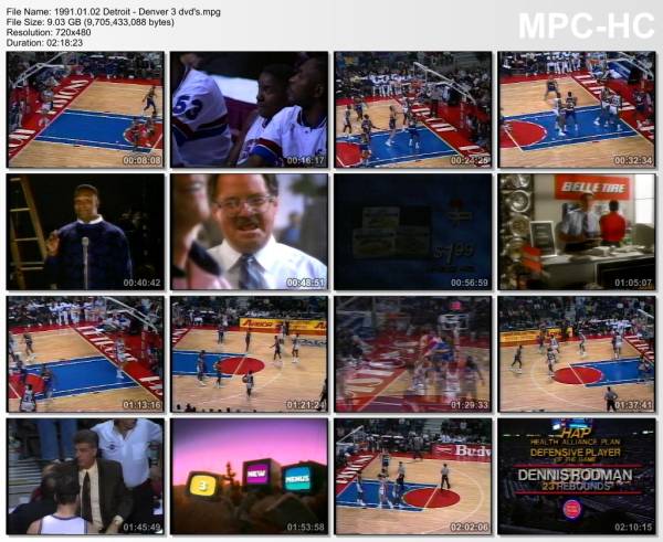 2.january 1991	Detroit - Denver   118-107