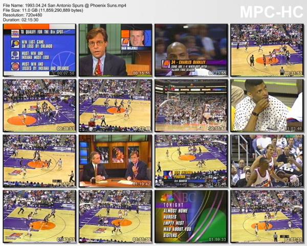 24.april 1993	Phoenix - San Antonio   99-97