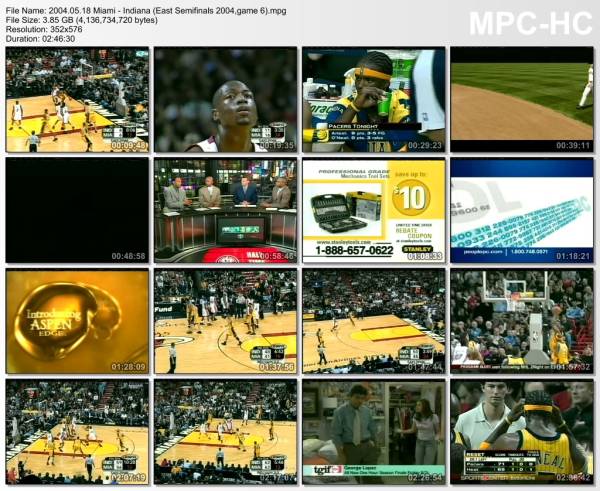 18.may 2004	Miami - Indiana (East Semifinals 2004,game 6)   70-73