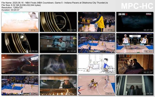 16.jun 2025	Oklahoma City - Indiana (NBA Finals 2025,game 5)   120-109