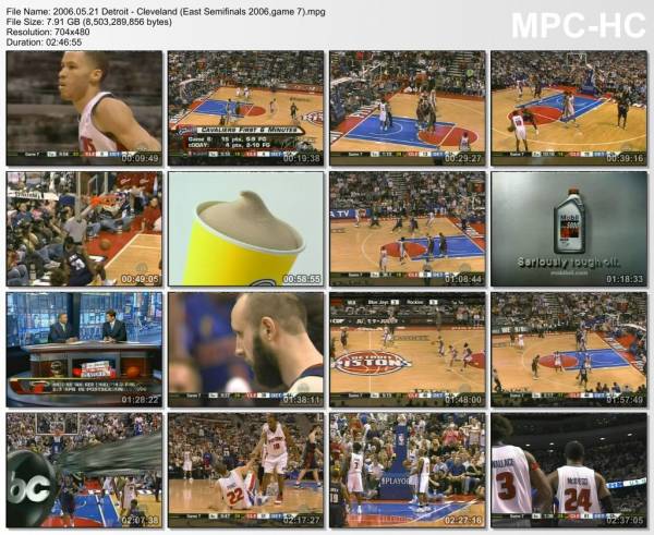 21.may 2006	Detroit - Cleveland (East Semifinals 2006,game 7)   79-61