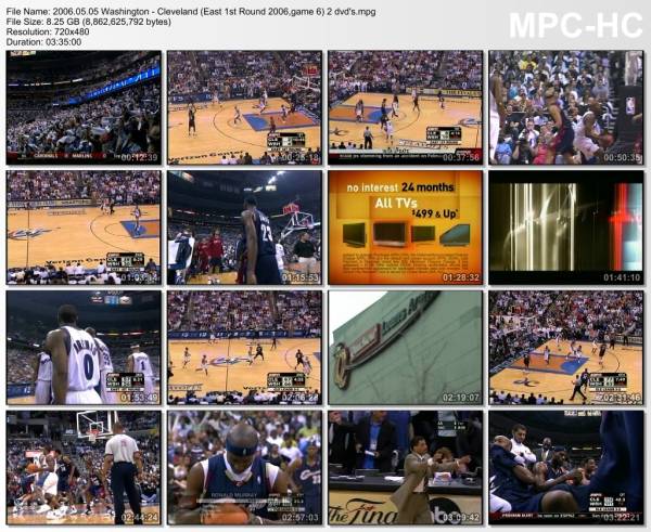 5.may 2006	Washington - Cleveland (East 1st Round 2006,game 6)   113-114 (OT)