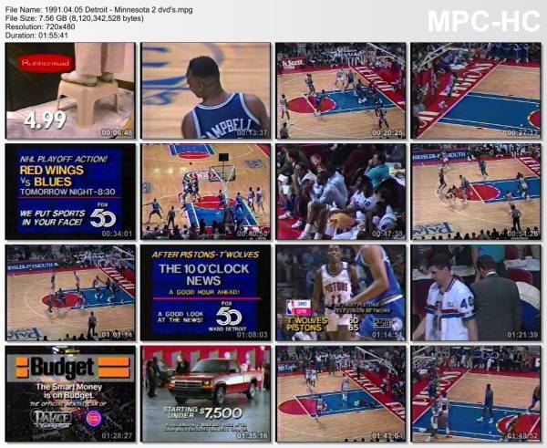 5.april 1991	Detroit - Minnesota   101-82