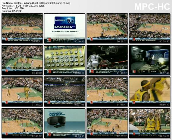 3.may 2005	Boston - Indiana (East 1st Round 2005,game 5)   85-90