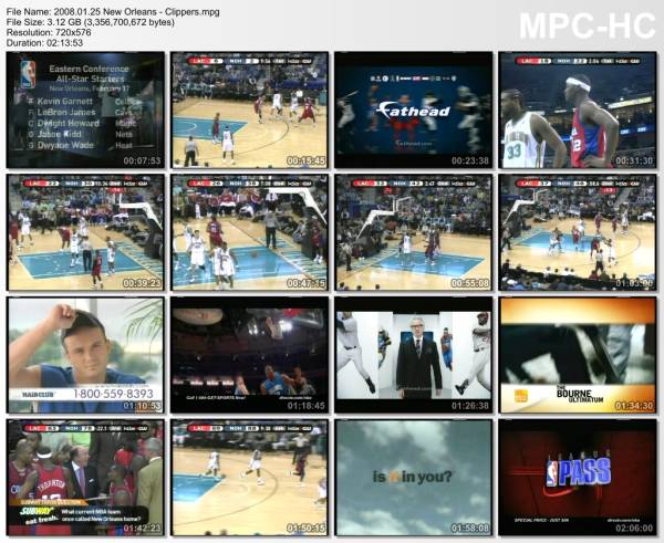 25.january 2008	New Orleans - Clippers   111-92