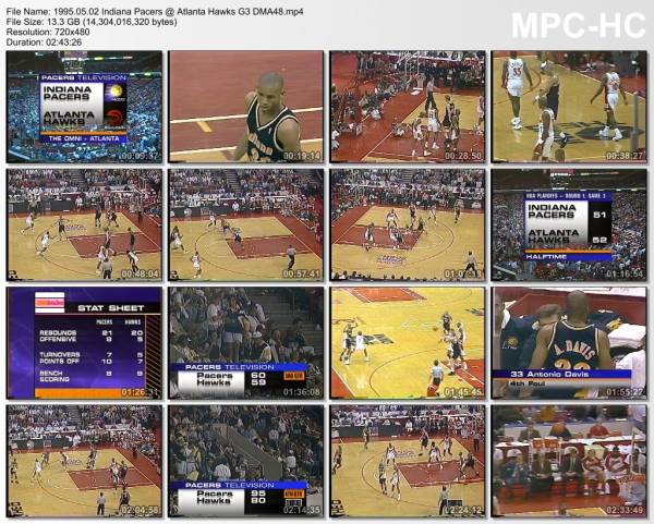 2.may 1995	Atlanta - Indiana (East 1st Round 1995,game 3)   89-105