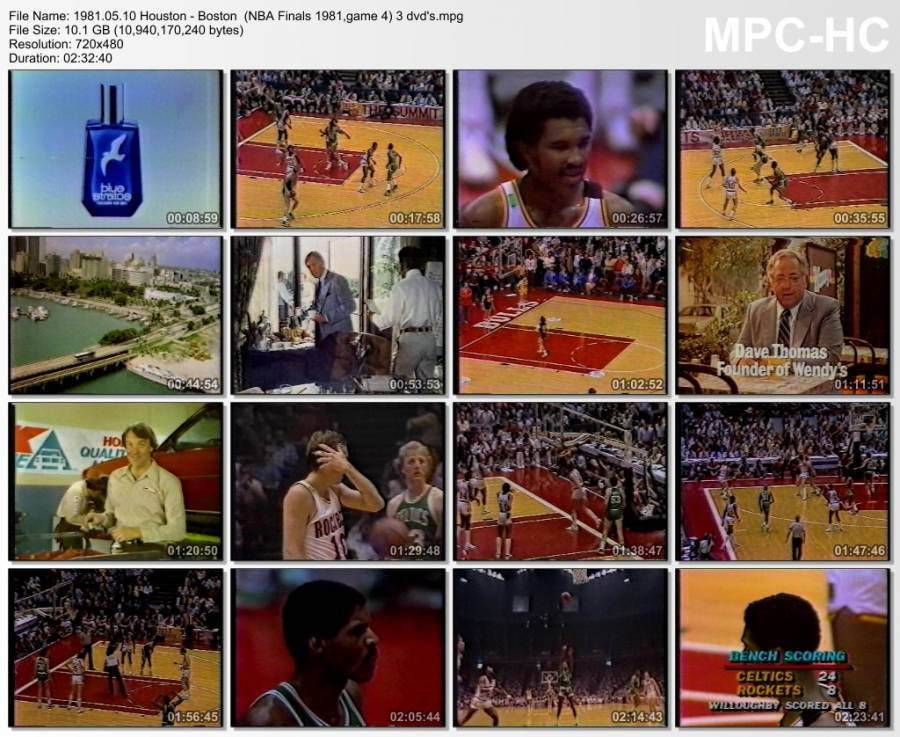 USA Sports on DVD 10.may 1981 Houston Boston (NBA Finals 1981,game