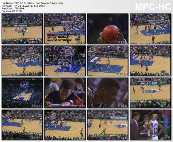 16.february 1991	Dallas - San Antonio   96-94