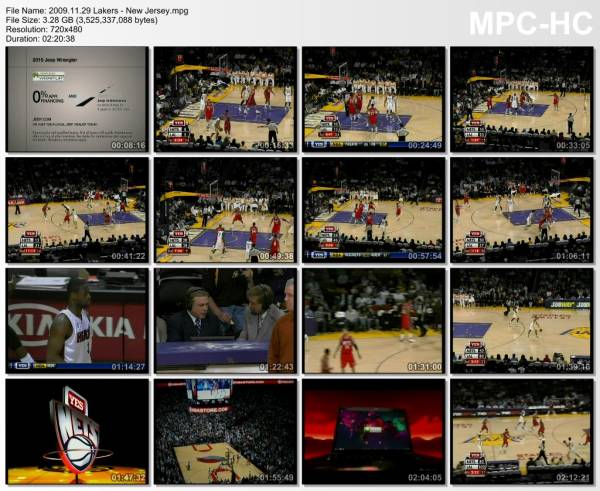 29.november 2009	Lakers - New Jersey   106-87