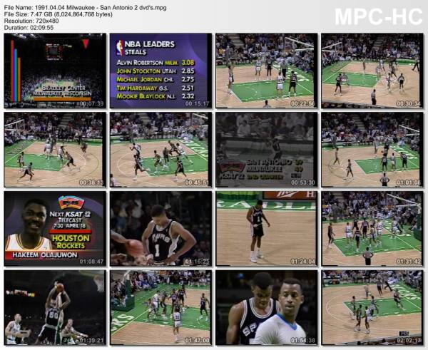 4.april 1991	Milwaukee - San Antonio   101-105