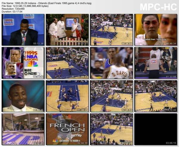 29.may 1995	Indiana - Orlando (East Finals 1995,game 4)   94-93
